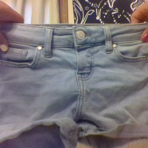 light denim shorts